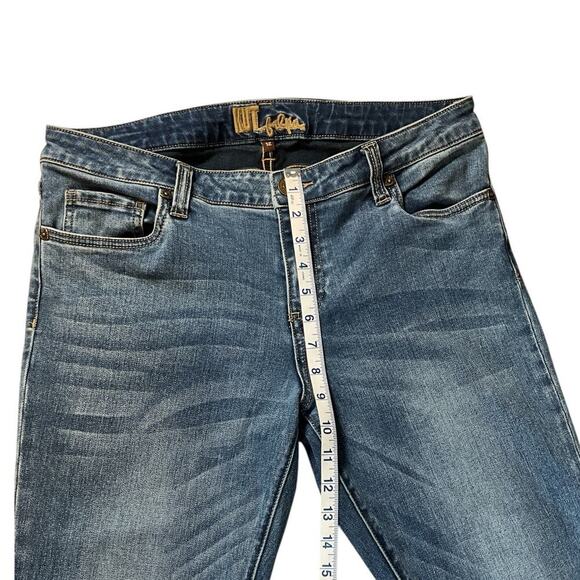 Kut From The Kloth Womens Blue Distressed Jeans Size 12 Soft Cotton Blend Skinny - Picture 9 of 10